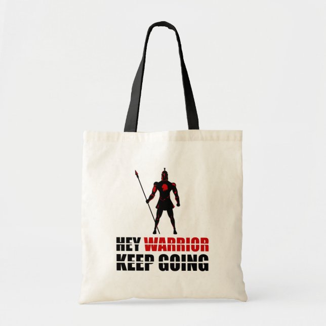 Bolsa Tote Ei guerreiro continue (Frente)