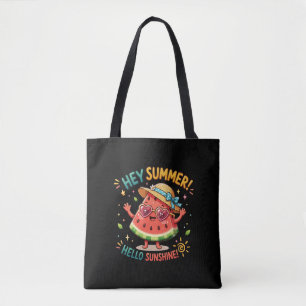 Bolsa Tote Ei Verão Olá Brilho Melancia