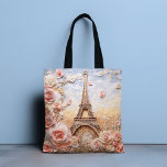 Bolsa Tote Eiffel Tower Paris França Floral Rosa Francês<br><div class="desc">A Torre Eiffel Paris França Sacos de Tota Floral Rosa-Rosa Francês apresenta um design 3D na moda moderno com a Torre Eiffel em Paris acentuado com flores cor-de-rosa. Perfeito como presente para a família e amigos no aniversário, Natal, feriados e mais ou para a mãe no Dia de as mães....</div>