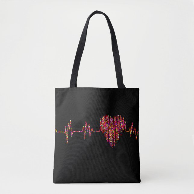 Bolsa Tote EKG linha médica cardíaca por kg (Frente)