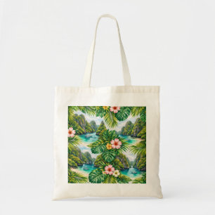 Bolsa Tote El Nido Tropical Lagoon Floral