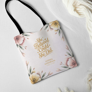 Bolsa Tote Ela Acreditava Que Podia.   Formando Floral