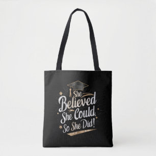 Bolsa Tote Ela Acreditou Que Conseguiu Assim Formatura