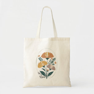 Bolsa Tote Ela é forte Psalm Boho Christian Inspirational T