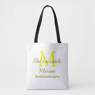 Bolsa Tote Ela é uma festa de despedida de solteira de monogr
