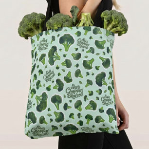 Bolsa Tote Ela Está Cortando Brócolis Humor da Geração X Comp