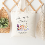 Bolsa Tote Ela está fora do Chá de panela de Mercado do Agric<br><div class="desc">Apresentando nossa encantadora coleção de chás de panela "Ela está fora do mercado"! Esta suíte deliciosa apresenta um tema de mercado divertido para fazendeiros, perfeito para celebrar a noiva-a-ser. Com a sua fruta, vinho e ilustrações comidas brilhantes, juntamente com um design piquenique aconchegante, esta suite dá o tom para uma...</div>