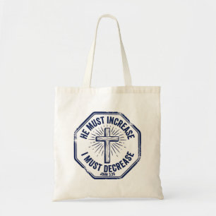 Bolsa Tote Ele Deve Aumentar Eu Devo Diminuir João 3:30 Carim