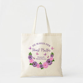 Bolsa Tote Ele Faz Seu Coração Bater Asa Bridal Shower