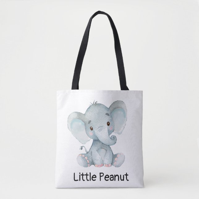 Bolsa Tote Elefante Amendoim Pequeno  (Frente)