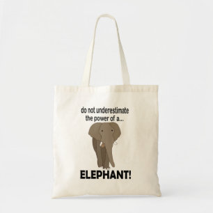 Bolsa Tote Elefante Animal Vida Selvagem Divertido Elefante
