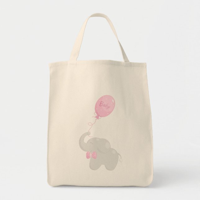 Bolsa Tote Elefante com balão (Frente)