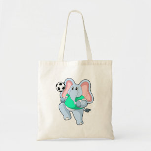 Bolsa Tote Elefante como jogador de futebol com Soccer.PNG