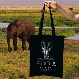 Bolsa Tote Elefante Corajoso Vegan,