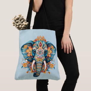 Bolsa Tote Elefante de estilo boêmico