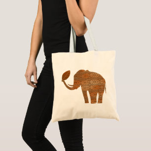 Bolsa Tote Elefante - Design de Arte Tribal