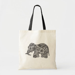 Bolsa Tote Elefante do Doodle