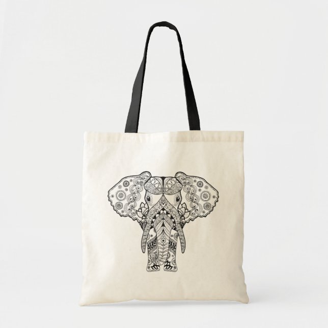 Bolsa Tote Elefante do estilo (Frente)