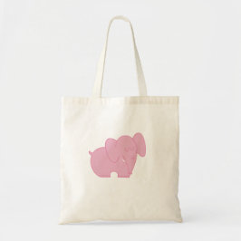 Bolsa Tote Elefante Doce (Rosa)