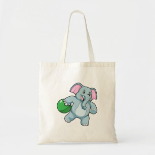 Bolsa Tote Elefante em Boliches com Bola de boliche