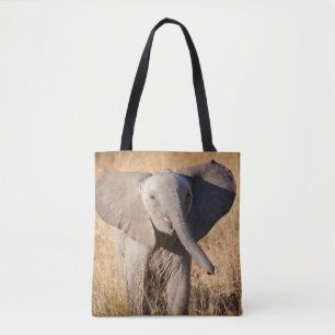 Bolsa Tote Elefante jovem da savana