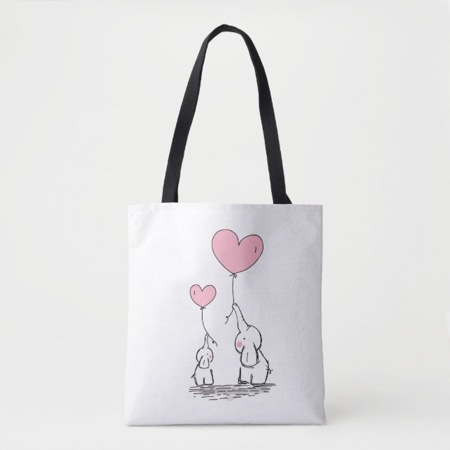 Bolsa Tote Elefante Love (Frente)