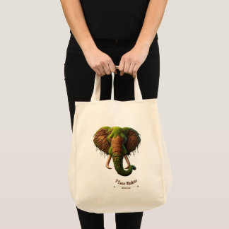 Bolsa Tote Elefante Majestoso - Eco Inspirado Na Natureza