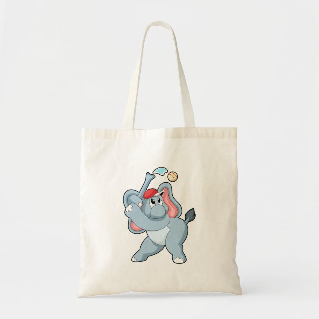Bolsa Tote Elefante no Baseball (Frente)