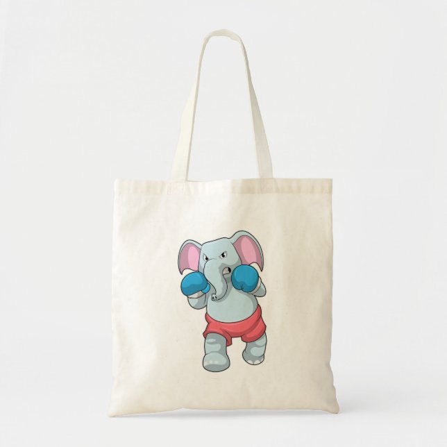 Bolsa Tote Elefante no Boxing com luvas in a box (Frente)