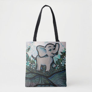 Bolsa Tote Elefante para Bebê