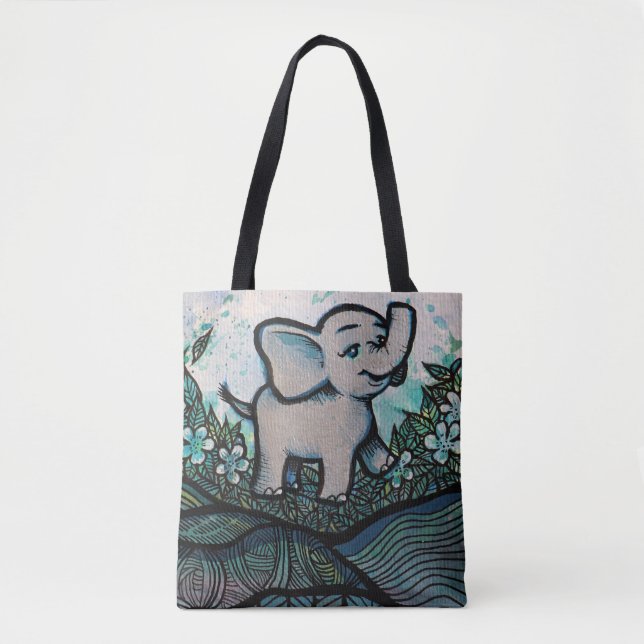 Bolsa Tote Elefante para Bebê (Frente)