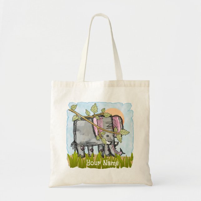 Bolsa Tote Elefante se Escondendo (Frente)