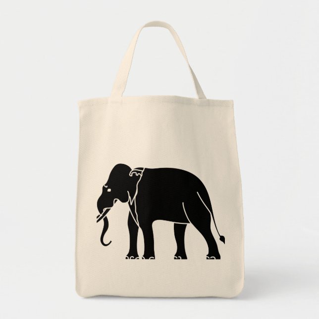 Bolsa Tote Elefante Siamês (Frente)