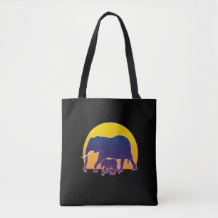 Bolsa Tote Elefantes Sunset