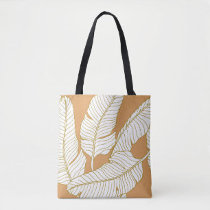 Bolsa Tote Elegance Floral: fundo do padrão de Abstrato.