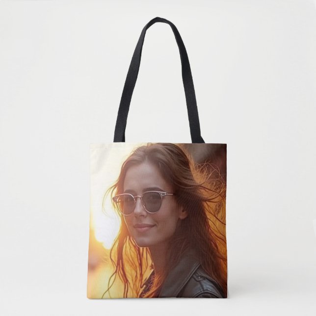 Bolsa Tote Elegância da hora do ouro (Frente)