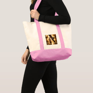 Bolsa Tote Elegância do ouro: Ballerina Calçados no Dourado B