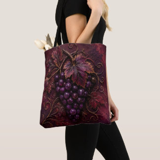 Bolsa Tote Elegância do Vinhedo Real