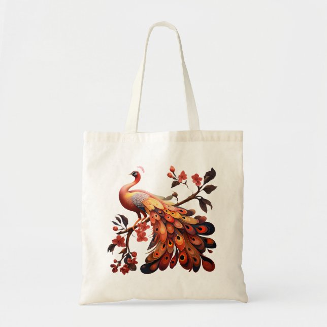 Bolsa Tote Elegância em penas (Frente)