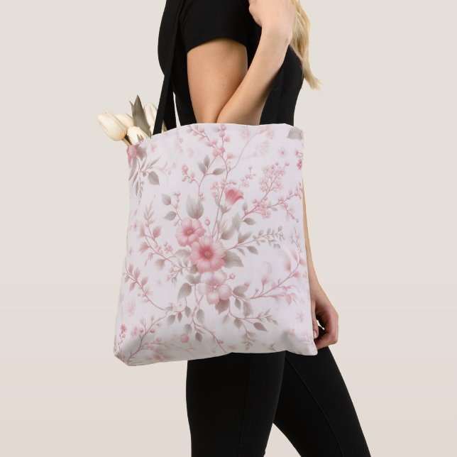 Bolsa Tote Elegância Floral (Close Up)