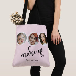 Bolsa Tote Elegant Blush Rosa 3 Foto MUA Artista de Maquiagem