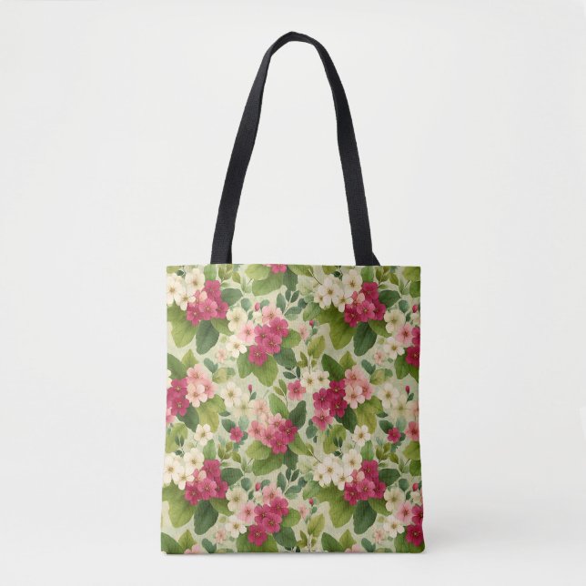 Bolsa Tote Elegant Modern Stylish Botanical Wildflower  (Frente)