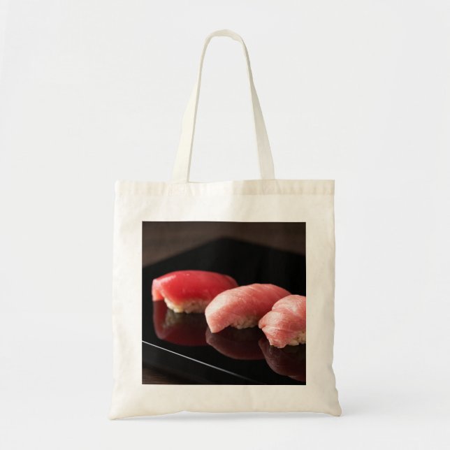 Bolsa Tote Elegant Tuna Sushi Trio Tote Bag (Frente)