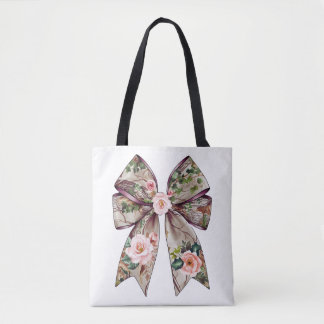 Bolsa Tote Elegante Arco Floral - Inspir Natural Romântico
