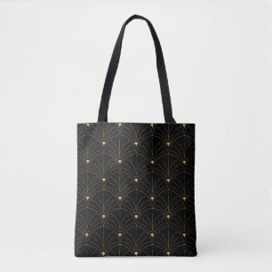 Bolsa Tote Elegante art nouveau, padrão perfeito. Abstrato m