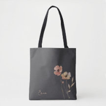 Elegante Boho Aquarela Flores Silvestres Malhumora