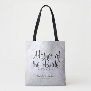 Bolsa Tote Elegante Branca Mãe do Casamento da Noiva