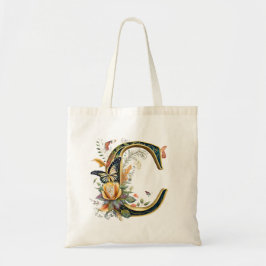 Bolsa Tote Elegante carta floral boêmia C