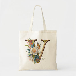 Bolsa Tote Elegante carta floral boêmia V