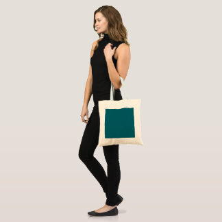 Bolsa Tote elegante cor azul-teal cria